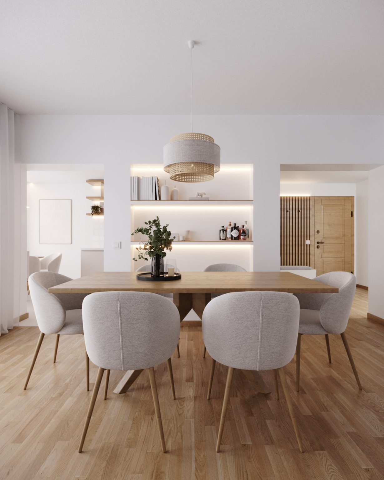 Sala de estar e jantar arquitetura e design de interiores projetos ecke