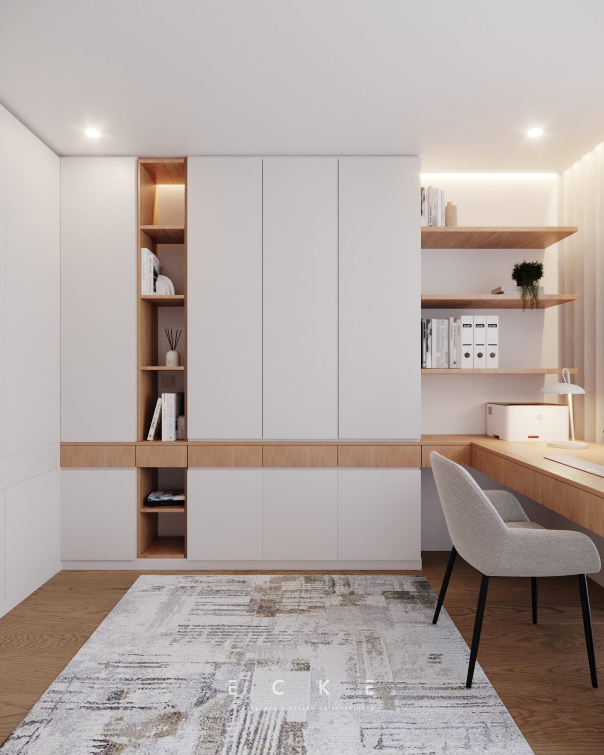 Escritório e quarto de visitas arquitetura e design de interiores projetos ecke