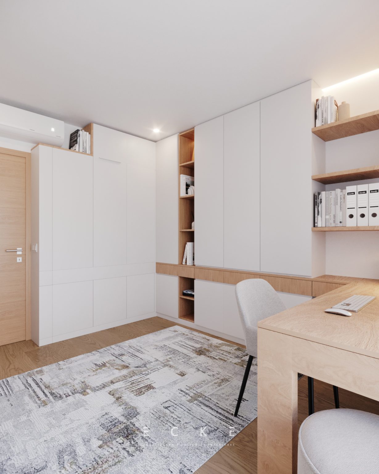 Escritório e quarto de visitas arquitetura e design de interiores projetos ecke