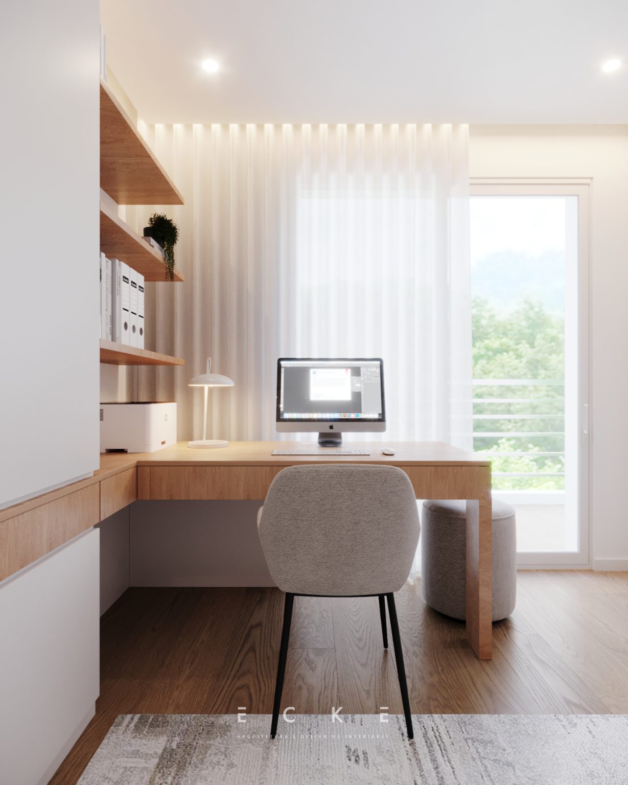 Escritório e quarto de visitas arquitetura e design de interiores projetos ecke