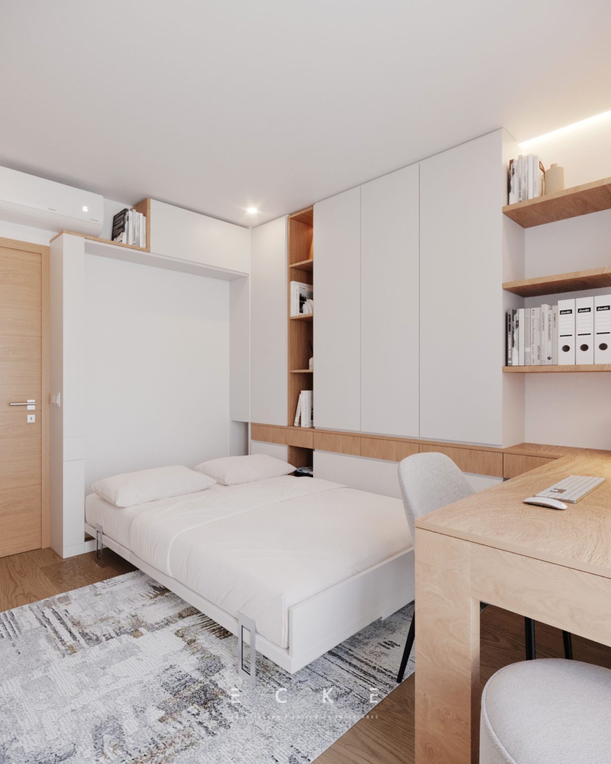 Escritório e quarto de visitas arquitetura e design de interiores projetos ecke