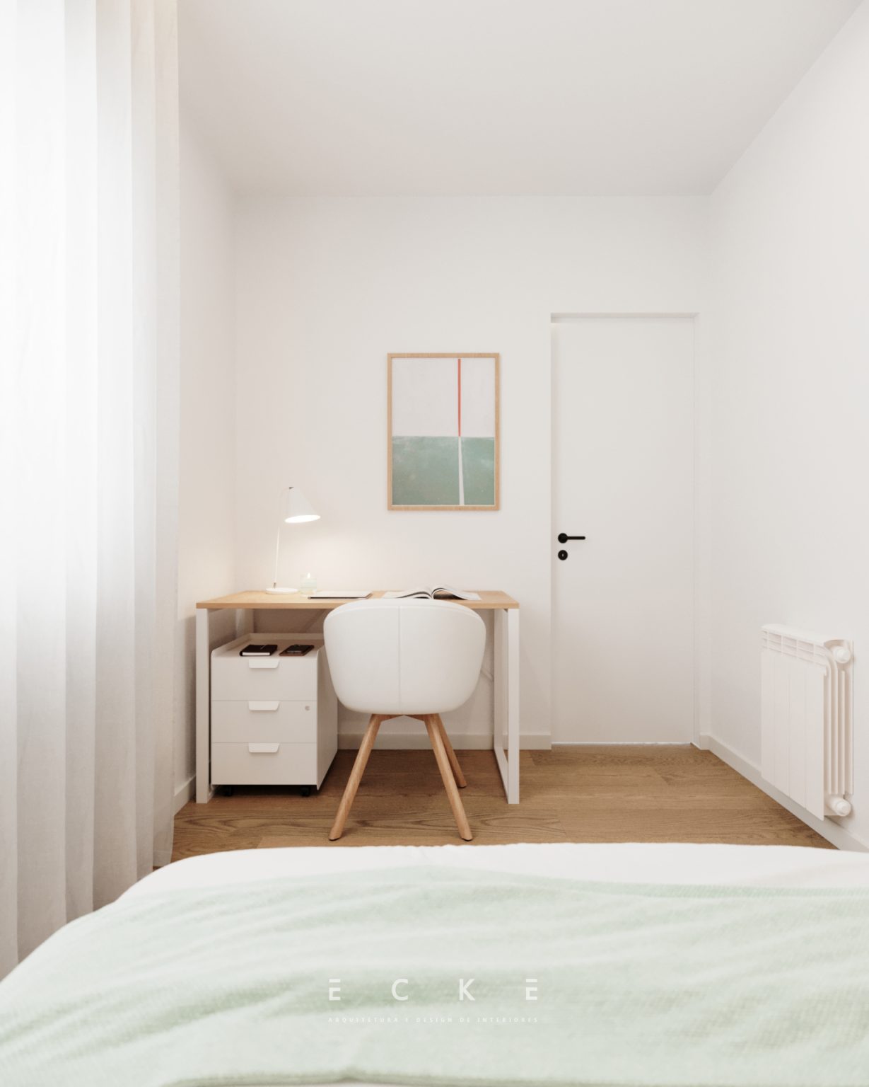 Escritório e quarto de visitas arquitetura e design de interiores projetos ecke