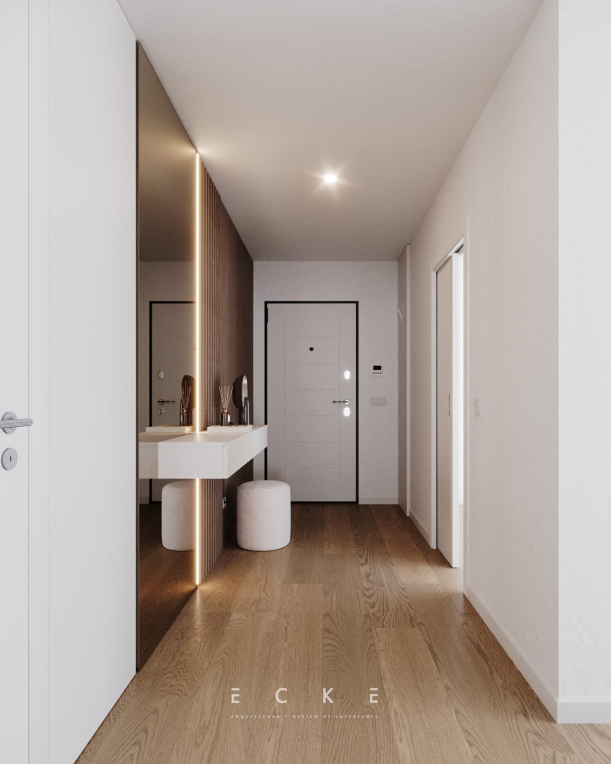 Sala de estar e jantar arquitetura e design de interiores projetos ecke
