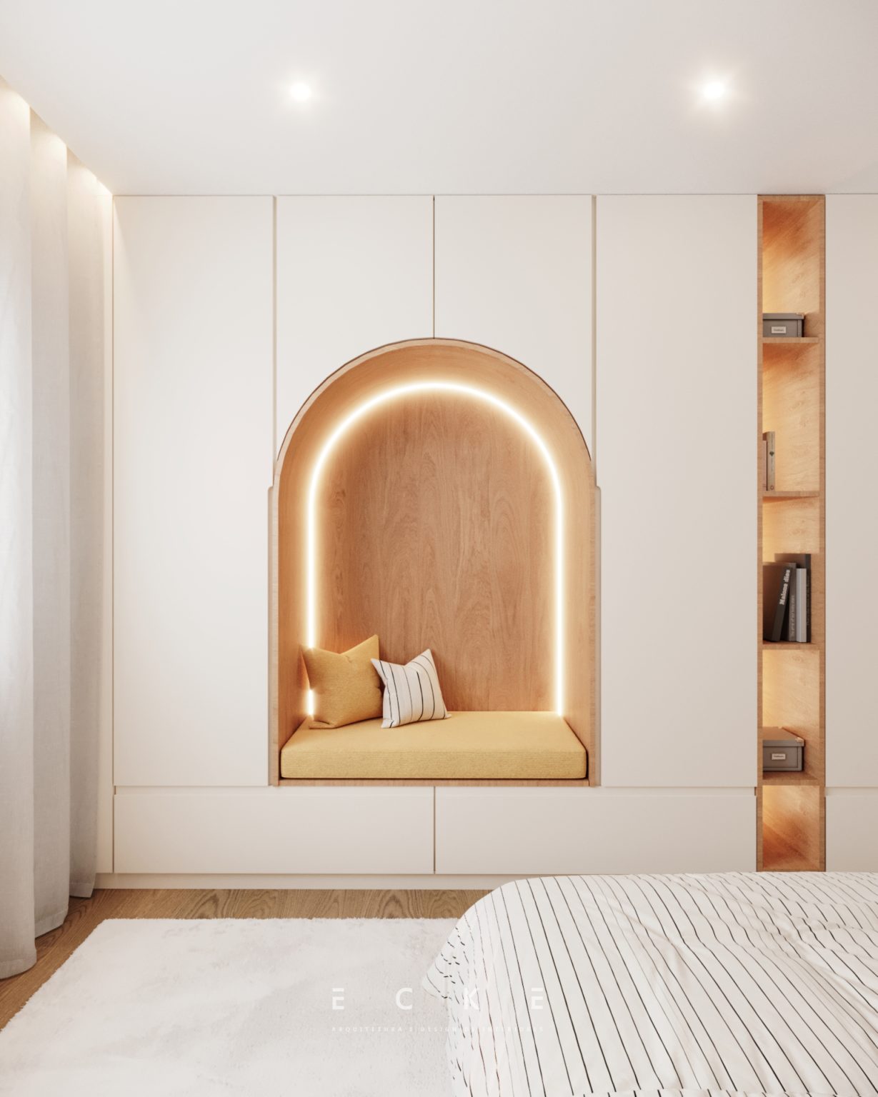 Quarto de jovem arquitetura e design de interiores projetos ecke