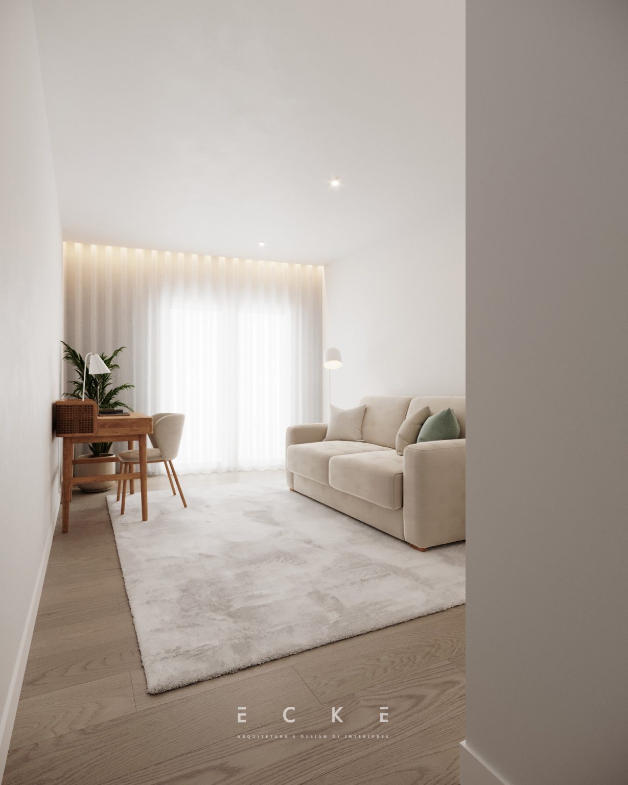 Escritório e quarto de visitas arquitetura e design de interiores projetos ecke