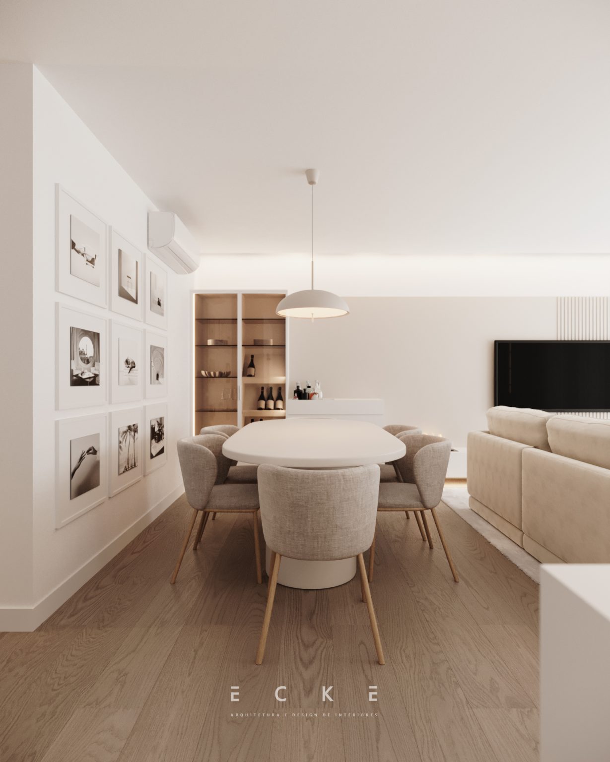 Sala estar e jantar arquitetura e design de interiores projetos ecke