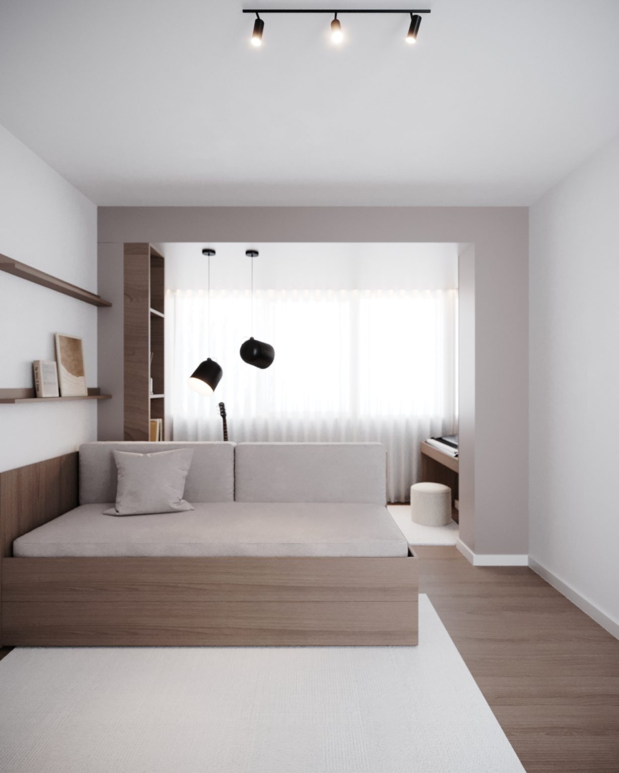 Escritório e quarto de visitas arquitetura e design de interiores projetos ecke