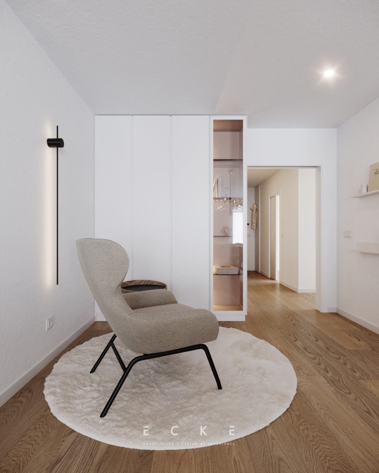Sala de estar e jantar arquitetura e design de interiores projetos ecke