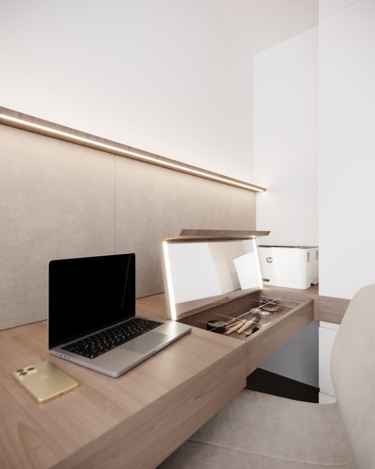 Escritório e quarto de visitas arquitetura e design de interiores projetos ecke
